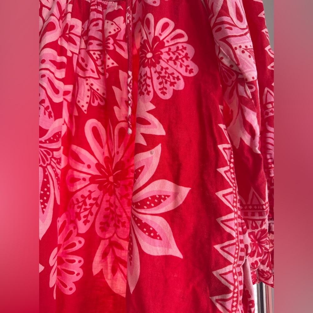 Farm Rio Flora Tapestry Long Sleeve Mini Dress - Picture 6 of 7